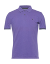 Jaggy Polo Shirts In Purple