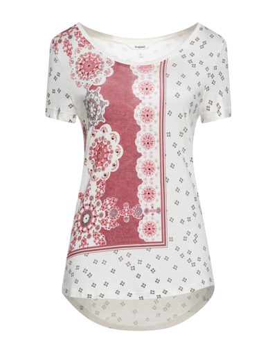 Desigual T-shirts In White