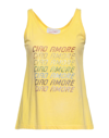 Giada Benincasa Womens Yellow Cotton Top In Yellow