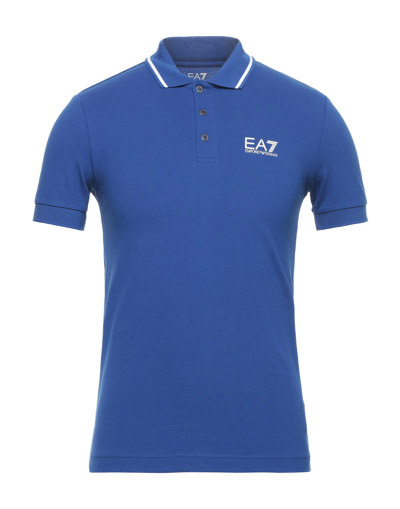 Ea7 Polo Shirts In Blue