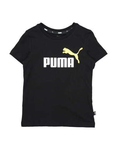 Puma Kids' T-shirts In Black