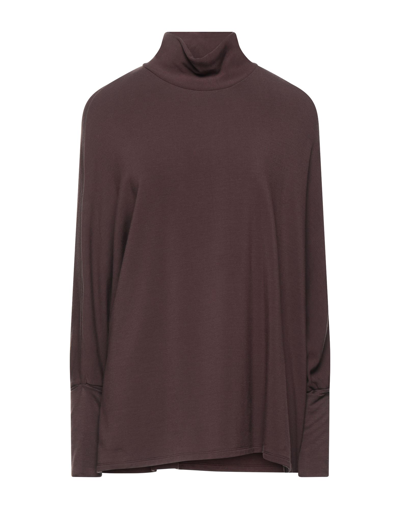Majestic T-shirts In Dark Brown