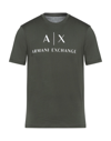 Armani Exchange T-shirts In Military Green