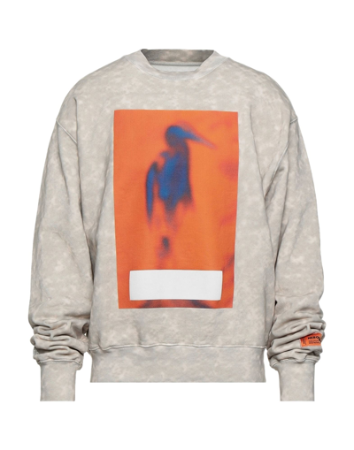 Heron Preston Sweatshirts In Beige