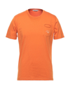 Grey Daniele Alessandrini T-shirts In Orange