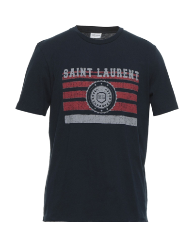 Saint Laurent T-shirts In Blue