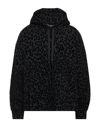 Dolce & Gabbana Leopard-print French Cotton-terry Hooded Zip-up Sweatshirt In Black
