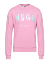 Msgm Sweatshirts In Pink