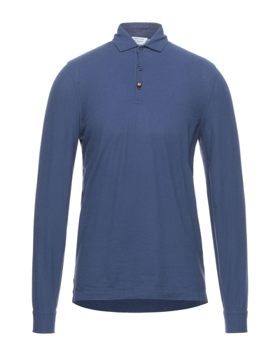 Heritage Polo Shirts In Blue