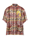 Palm Angels Shirts In Brown