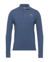 Aeronautica Militare Polo Shirts In Slate Blue