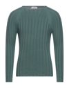 Alpha Studio Sweaters In Emerald Green
