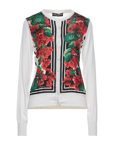 Dolce & Gabbana Cardigans In Ivory
