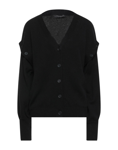 Federica Tosi Removable-sleeve Cardigan In Black