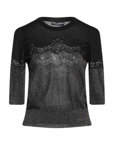 Dolce & Gabbana Sweaters In Black