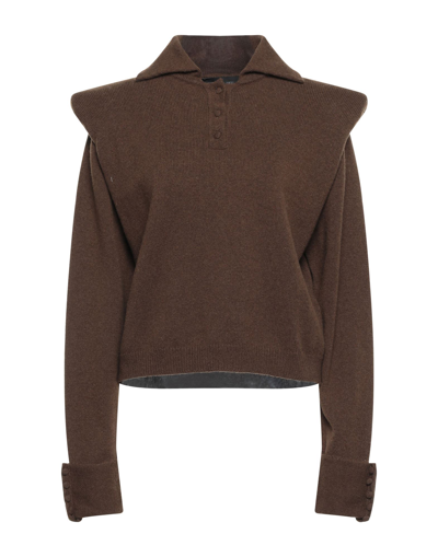 Federica Tosi Sweaters In Brown