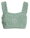 AKNVAS JODIE CABLE KNIT CROP TOP