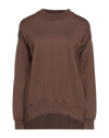 Alpha Studio Sweaters In Brown