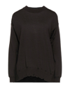 Alpha Studio Sweaters In Dark Brown