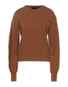 Federica Tosi Sweaters In Brown