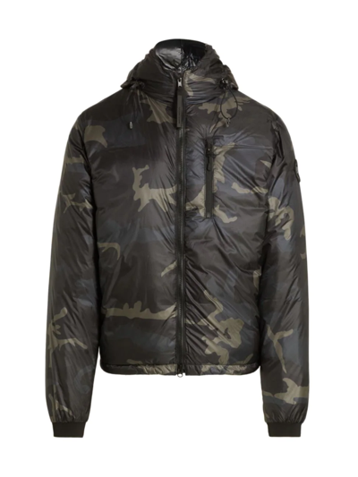 Canada Goose Lodge Camouflage-print Padded Jacket In Black