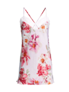 IN BLOOM WOMEN'S PHOEBE FLORAL SATIN LACE-TRIM CHEMISE