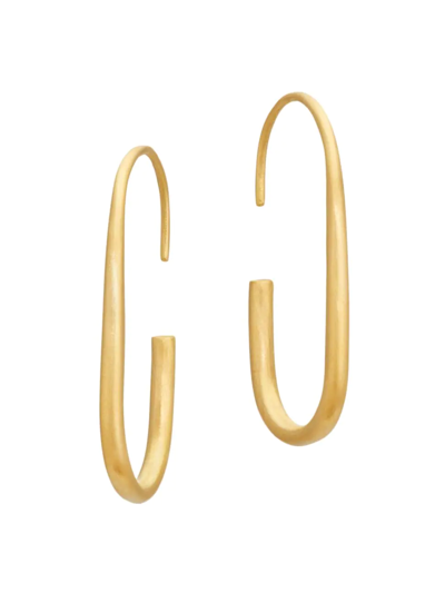 Eli Halili 22k Yellow Gold Medium Oval Hoop Earrings