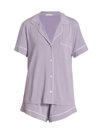 Eberjey Women's Gisele Relaxed 2-piece Pajama Set In Heather Grey