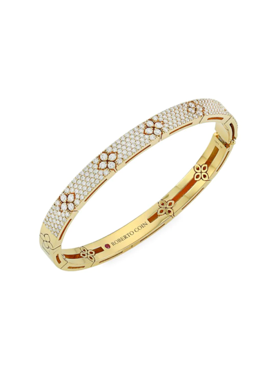 Roberto Coin Women's Love In Verona 18k Yellow Gold & Diamond Bangle