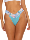 Hanky Panky Love Nest Original Rise Thong In Mineral Blue