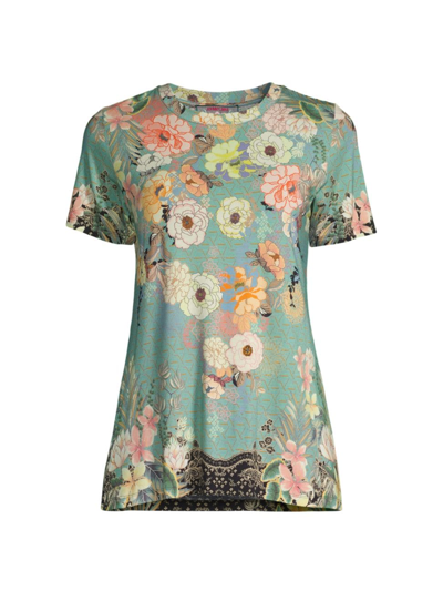 Johnny Was Millay Favorite Short Sleeve Crewneck T-shirt In Multi