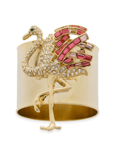 Joanna Buchanan Flamingo Napkin Rings, Set Of 2 In Gold