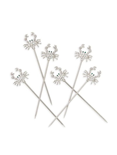 Joanna Buchanan Crab 4-piece Cocktail Pick Set