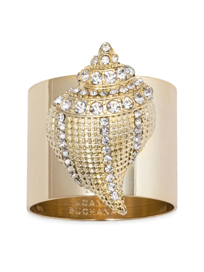 Joanna Buchanan Sparkle Shell Napkin Rings, Set Of 2 In Gold