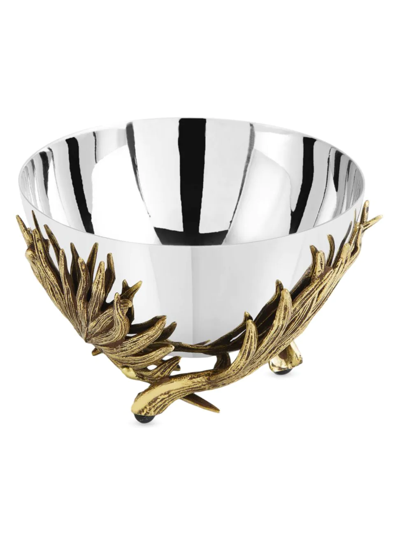 Michael Aram Palm Nut Dish In Silver