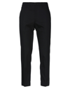 Mauro Grifoni Sim Fit Pant Black Cotton Slim Fit Drawstring Pant In Black