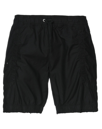 John Elliott Flap-pocket Cargo Shorts In Black