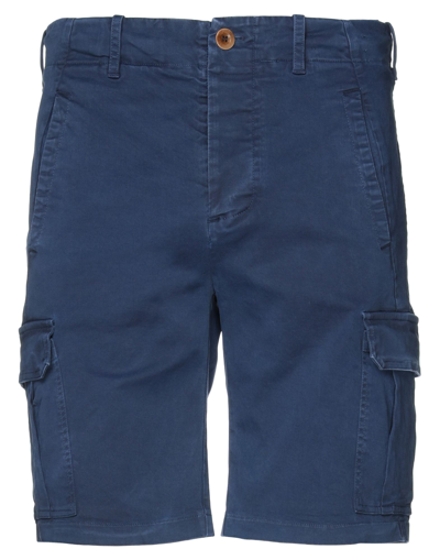 Vintage 55 Man Shorts & Bermuda Shorts Midnight Blue Size 30 Cotton, Elastane