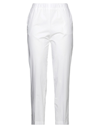 KILTIE KILTIE WOMAN PANTS WHITE SIZE 2 COTTON