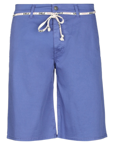 Gaelle Paris Gaëlle Paris Man Shorts & Bermuda Shorts Blue Size 34 Cotton