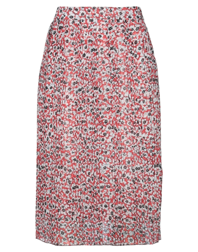 Dondup Midi Skirts In Red