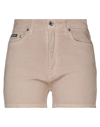 DOLCE & GABBANA DOLCE & GABBANA WOMAN SHORTS & BERMUDA SHORTS KHAKI SIZE 12 COTTON, ELASTANE