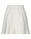 Federica Tosi Woman Shorts & Bermuda Shorts Ivory Size 6 Cotton, Polyester In White