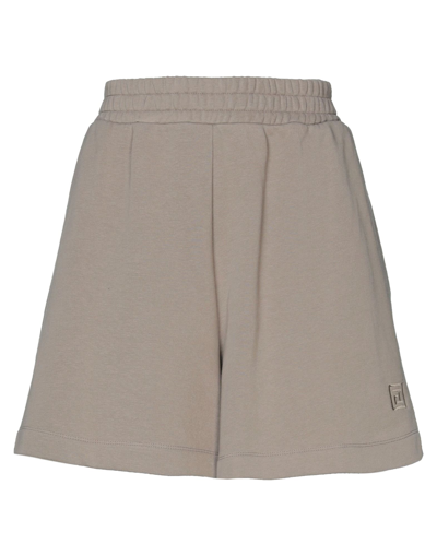 Federica Tosi Woman Shorts & Bermuda Shorts Light Brown Size 6 Cotton, Polyester In Beige