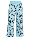 Adidas By Stella Mccartney Asmc Printed High-rise Cropped Sweatpants In Blue