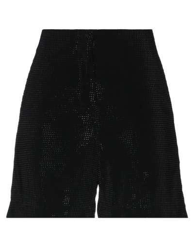 Vdp Collection Woman Shorts & Bermuda Shorts Black Size 6 Viscose, Elastane