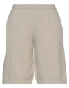 Bruno Manetti Woman Shorts & Bermuda Shorts Light Grey Size 6 Cotton In Grey