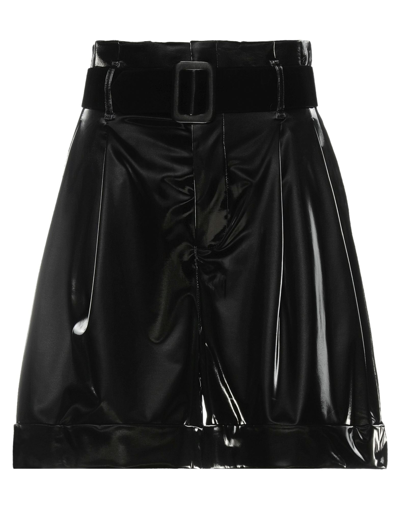 Federica Tosi Woman Shorts & Bermuda Shorts Black Size 8 Polyester, Elastane