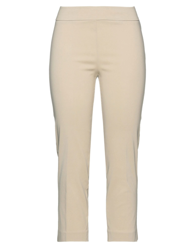 Avenue Montaigne Cropped Pants In Beige