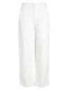 VANS VANS WM GROUND WORK PANT WOMAN PANTS WHITE SIZE 28 COTTON